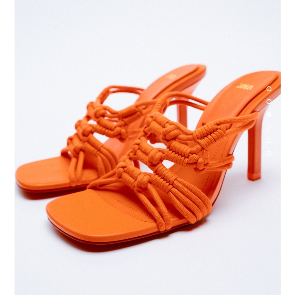 Zara heels with cords bloggers fav